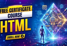 HTML Free Certificate Course in 2025 | A Complete Crash Course for Beginners | Register and get Certified for Free HTML Free Certificate Course