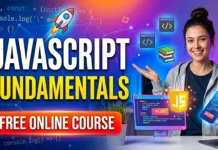 JavaScript Fundamentals Free Online Course | A Complete Crash Course for Beginners | Register and get Certified for Free JavaScript Fundamentals Free Online Course