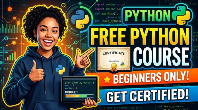 Python Free Certificate Course For Beginners Python Free Certificate Course For Beginners