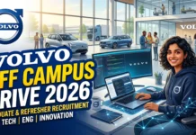 Volvo Off Campus Drive 2026 | Hiring Freshers for Graduate Apprentice Trainee Volvo Off Campus Drive 2026