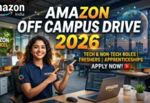 Amazon Off Campus Drive 2026 | Mass Hiring for Process Assistant Amazon Off Campus Drive 2026