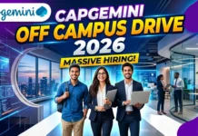 Capgemini Off Campus Drive 2026 | Hiring for Freshers as Associate Quality Engineer | Apply Now Capgemini Off Campus Drive 2026